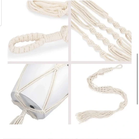 🆕3pc Modern BÖHÖ Macramé Plant Hangers Uniquely Hand Crafted [Indoors/Outdoors]